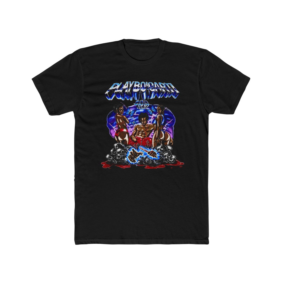 NWOT Playboi Carti Official Tour Graphic T Shirt in White Sz S - alternate angle 3, merchandise