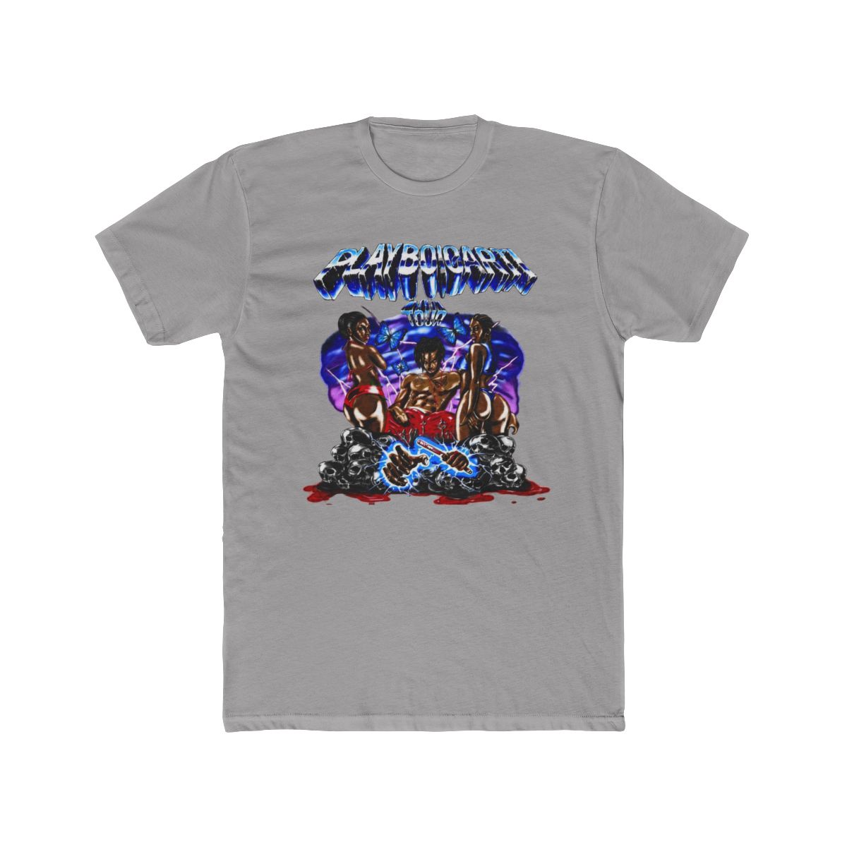 NWOT Playboi Carti Official Tour Graphic T Shirt in White Sz S - Official T-Shirts merchandise