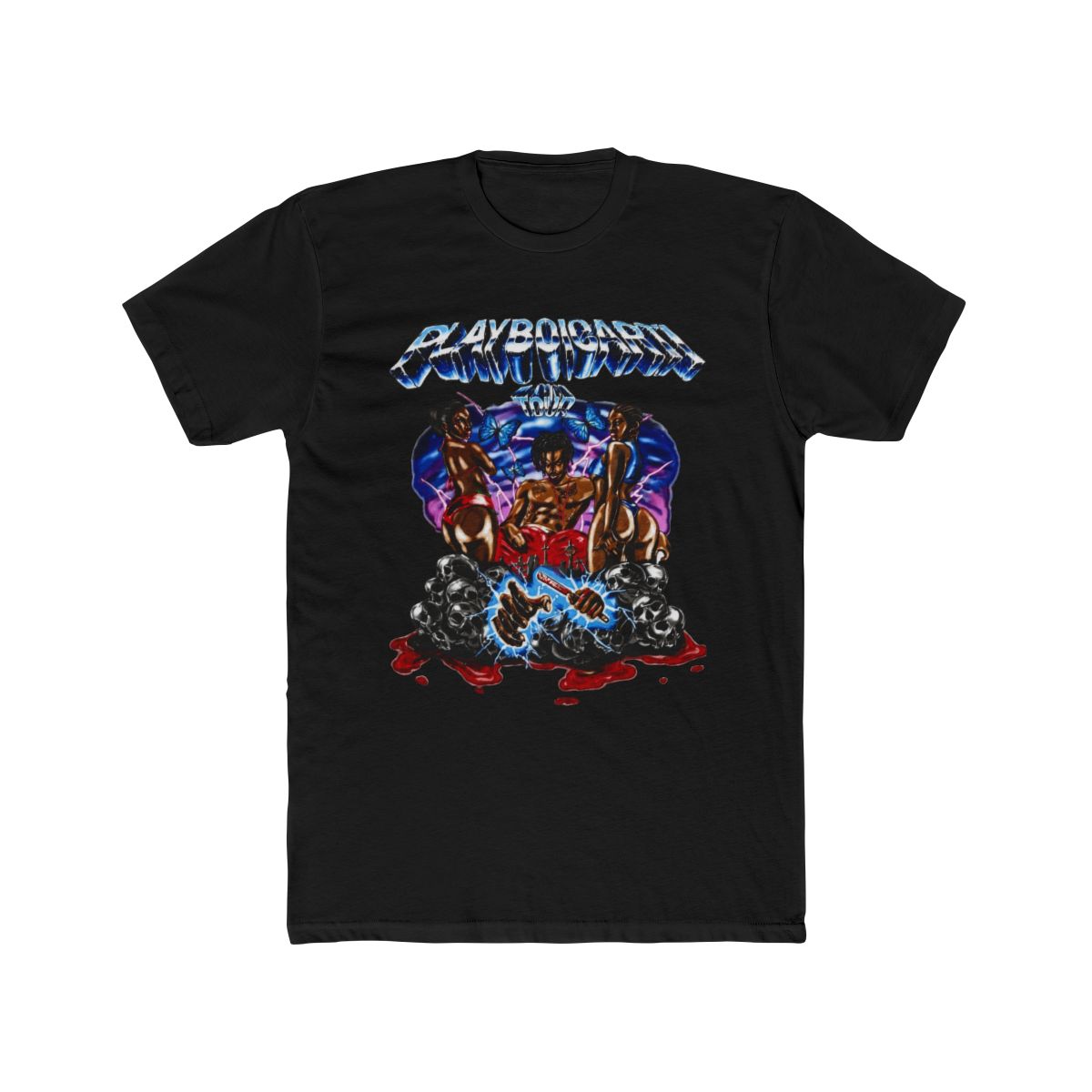 New 100% Authentic 2017 PLAYBOI CARTI SELF TITLED ERA Tour Official T Shirt S - alternate angle 4, merchandise