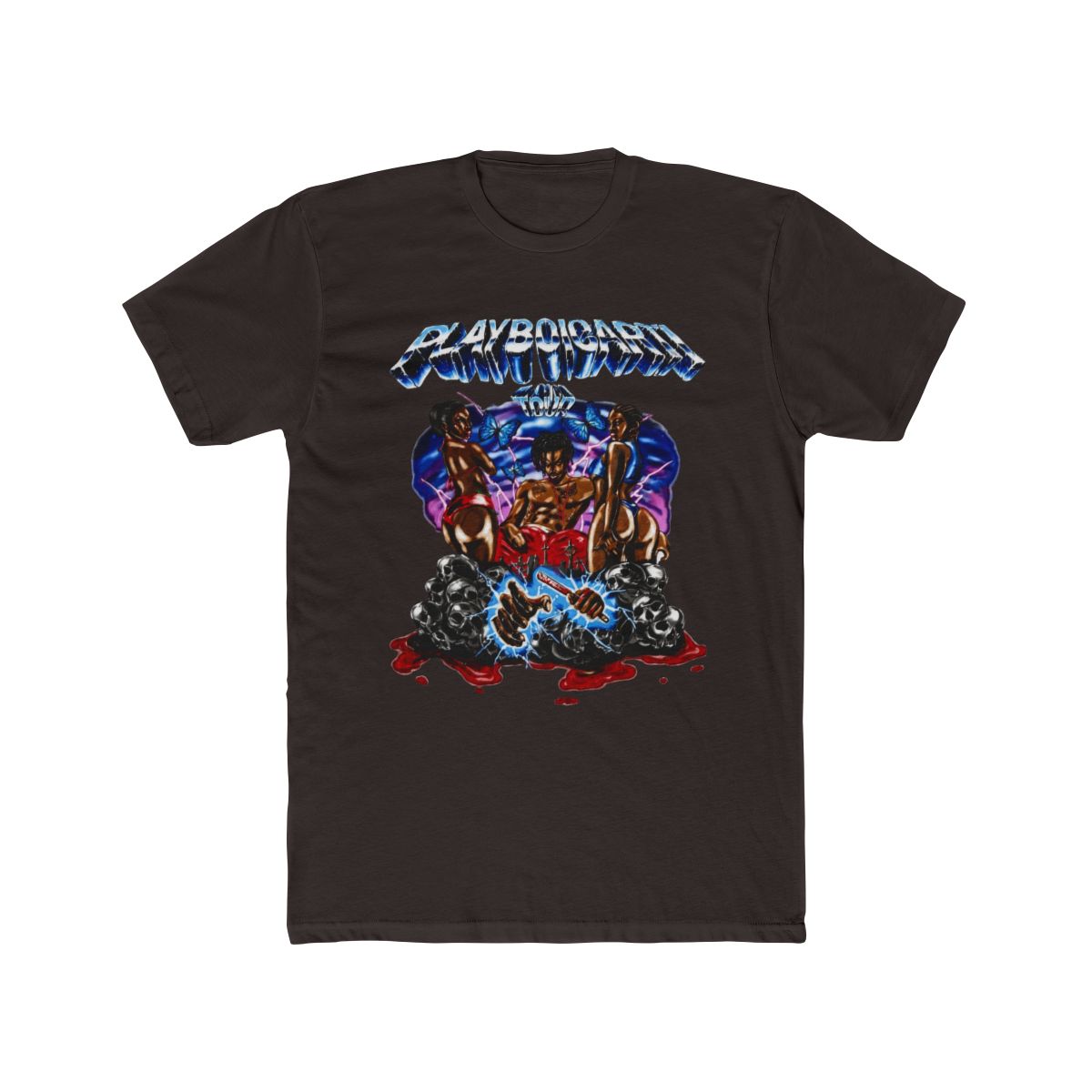 New 100% Authentic 2017 PLAYBOI CARTI SELF TITLED ERA Tour Official T Shirt S - alternate angle 3, merchandise