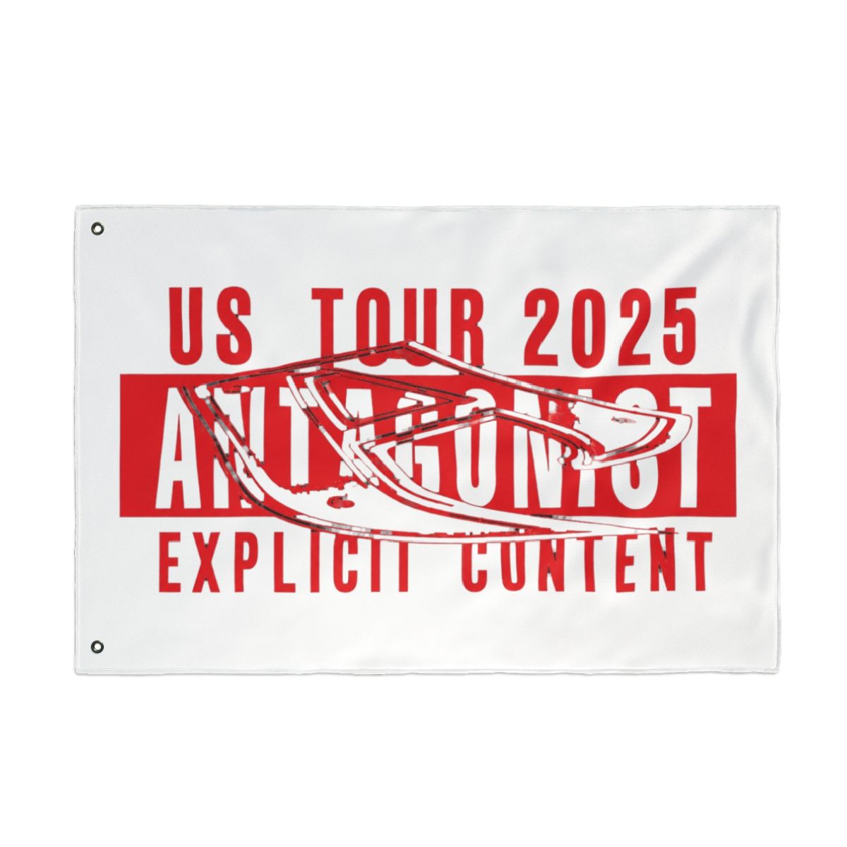 Antagonist Tour 2.0 Black & Red Flag | Playboi Carti - alternate angle 2, merchandise